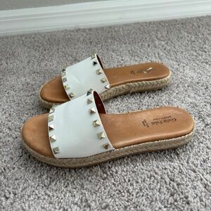 Giulia Palai Studded Espadrille Platform Sandals